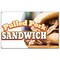 Signmission Pulled Pork Sandwich Banner Heavy Duty 13 Oz Vinyl with Grommets B-60 Pulled Pork Sandwich - alternate 1